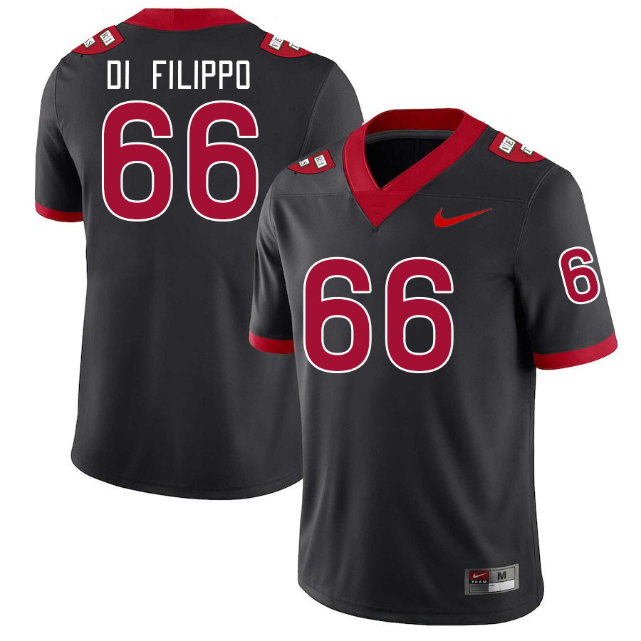 Men-Youth #66 Dominik Di Filippo Harvard Crimson 2023 College Football Jerseys Stitched Sale-Black